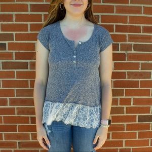 Lace Detail Tee Shirt